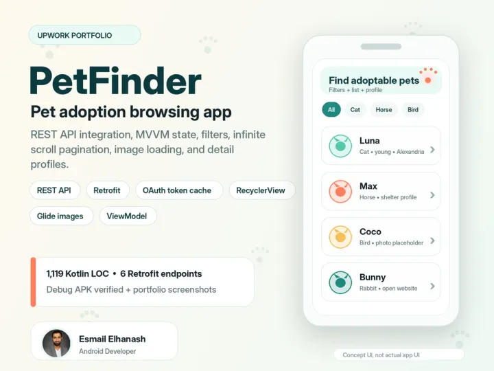 PetFinder — REST API Prototype