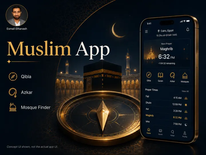 Qibla Compass — Cross-Platform Islamic App