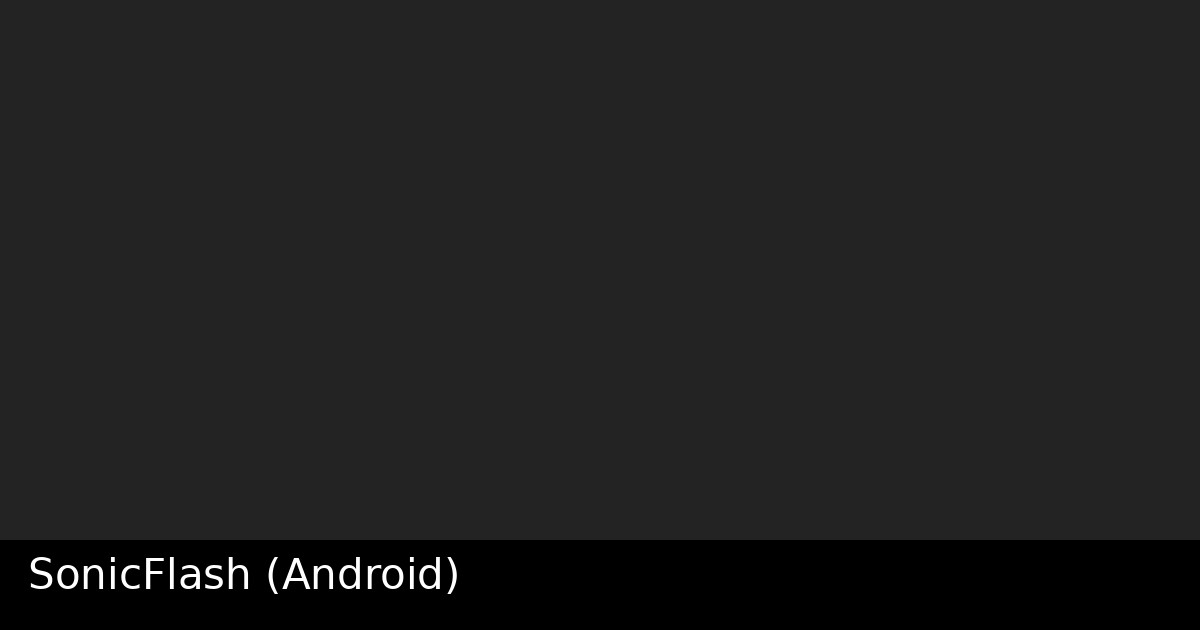 SonicFlash app thumbnail
